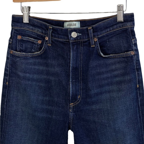 NWOT AGOLDE Pinch Waist Super High Waist Skinny Jeans (stretch) Ovation, Size 28 - Picture 9 of 13